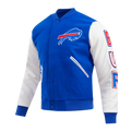 NFL BUFFALO BILLS CLASSIC WOOL MEN'S VARSITY JACKET (ROYAL/WHITE)