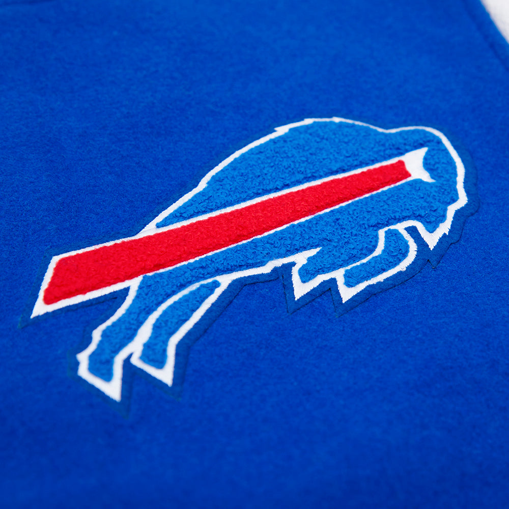 NFL BUFFALO BILLS CLASSIC WOOL MEN'S VARSITY JACKET (ROYAL/WHITE)