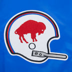 NFL BUFFALO BILLS ON TOP MEN'S SATIN JACKET (ROYAL BLUE/RED)