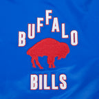 NFL BUFFALO BILLS ON TOP MEN'S SATIN JACKET (ROYAL BLUE/RED)