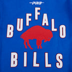 NFL BUFFALO BILLS ON TOP MEN'S VARSITY JACKET (ROYAL BLUE/RED)