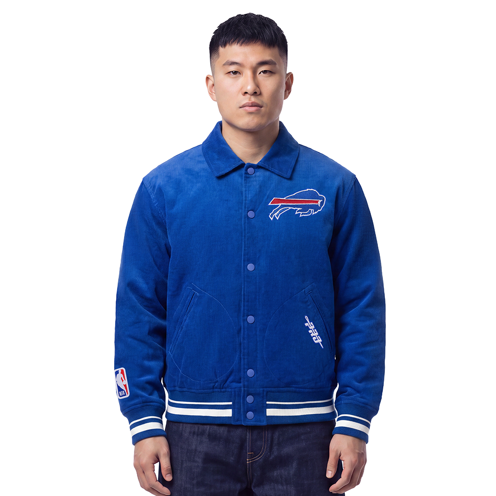 NFL BUFFALO BILLS CLASSIC CORDUROY MANTEAU POUR HOMME (BLEU ROYAL)