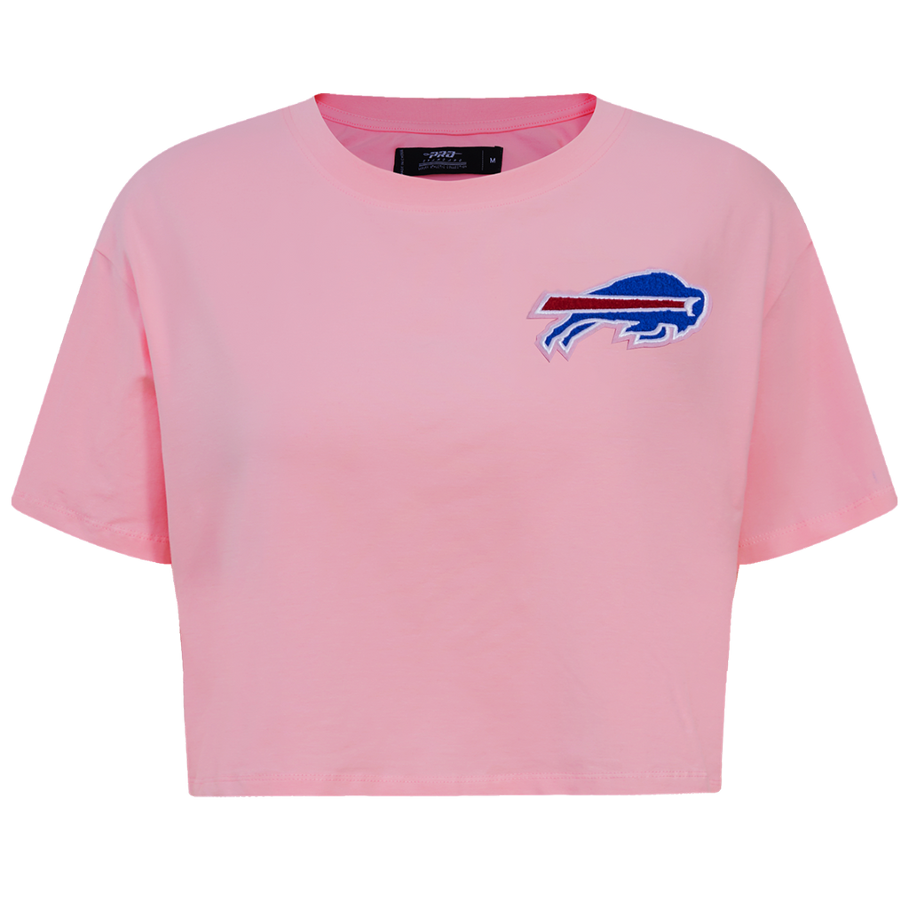 NFL BUFFALO BILLS CLASSIC CHENILLE WOMEN'S S/S BOXY TEE (PINK)