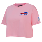 NFL BUFFALO BILLS CLASSIC CHENILLE WOMEN'S S/S BOXY TEE (PINK)
