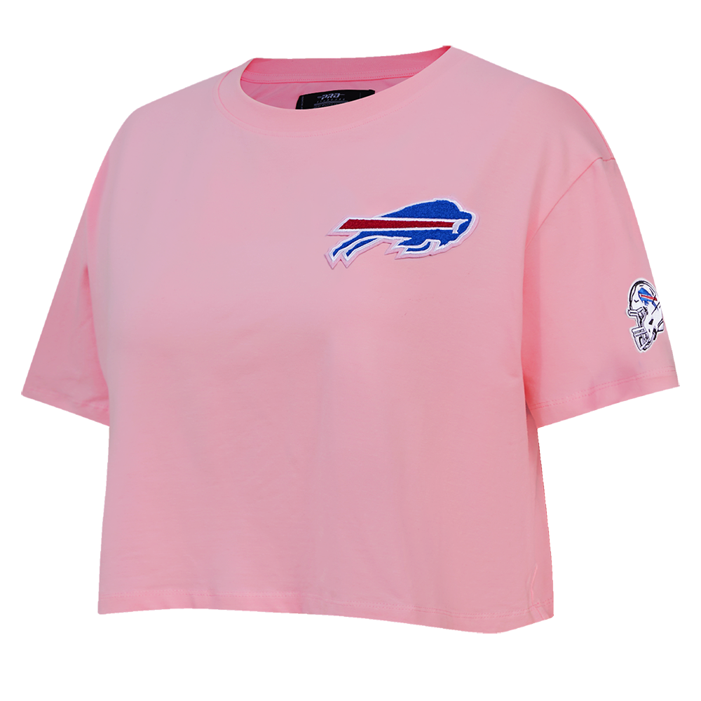 NFL BUFFALO BILLS CLASSIC CHENILLE WOMEN'S S/S BOXY TEE (PINK)