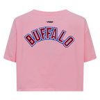 NFL BUFFALO BILLS CLASSIC CHENILLE WOMEN'S S/S BOXY TEE (PINK)