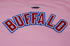 NFL BUFFALO BILLS CLASSIC CHENILLE WOMEN'S S/S BOXY TEE (PINK)