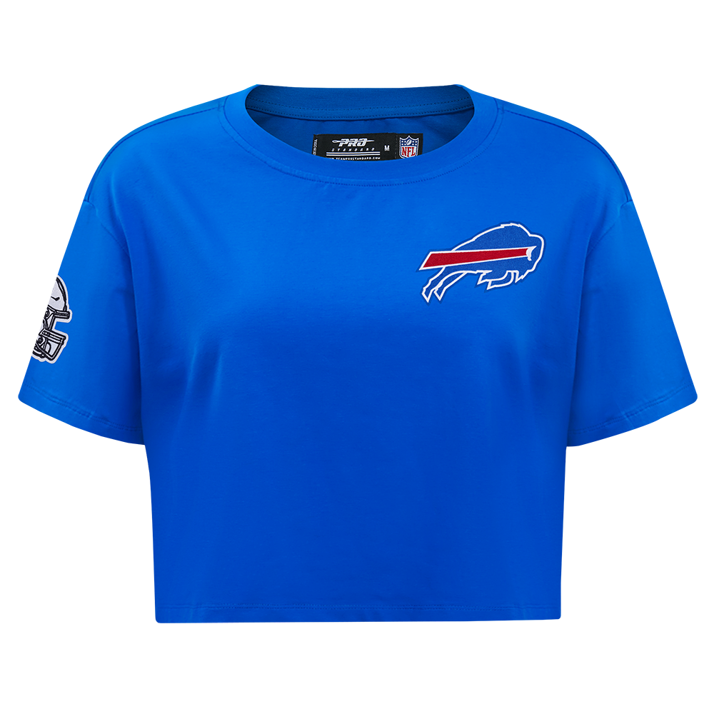 NFL BUFFALO BILLS T-SHIRT MASHUP À COUPE CARRÉE POUR FEMME (BLEU ROYAL)