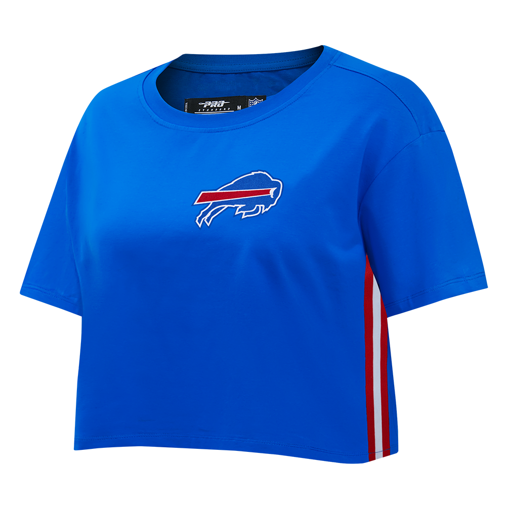 NFL BUFFALO BILLS T-SHIRT MASHUP À COUPE CARRÉE POUR FEMME (BLEU ROYAL)