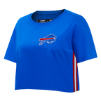NFL BUFFALO BILLS T-SHIRT MASHUP À COUPE CARRÉE POUR FEMME (BLEU ROYAL)