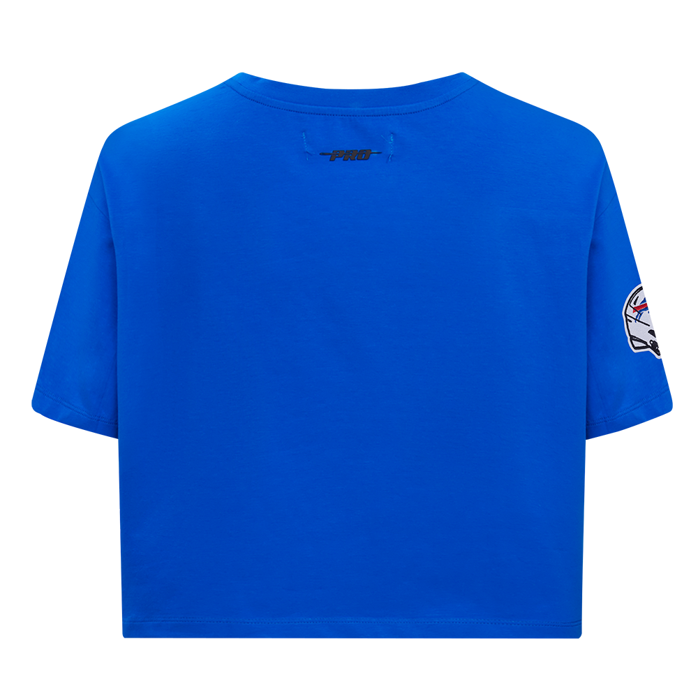 NFL BUFFALO BILLS T-SHIRT MASHUP À COUPE CARRÉE POUR FEMME (BLEU ROYAL)