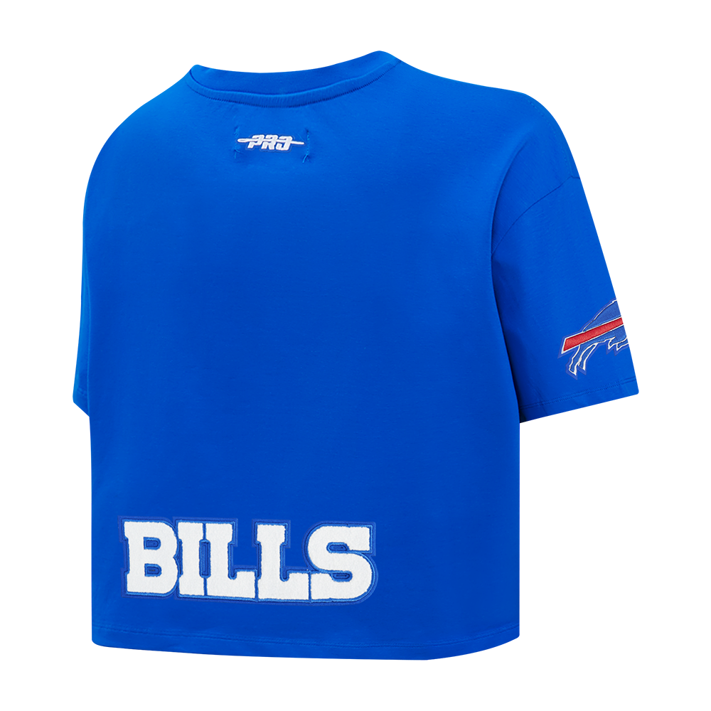 NFL BUFFALO BILLS JOSH ALLEN #17 CLASSIC PNN WOMEN'S SJ BOXY TEE (ROYAL BLUE)