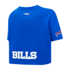 NFL BUFFALO BILLS JOSH ALLEN #17 CLASSIC PNN WOMEN'S SJ BOXY TEE (ROYAL BLUE)