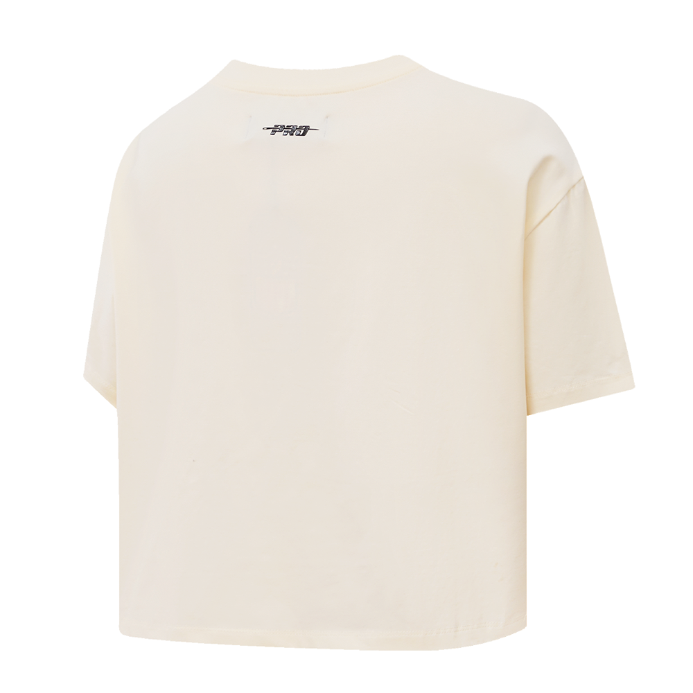 NFL BUFFALO BILLS RETRO CLASSIC T-SHIRT À COUPE CARRÉE POUR FEMME (COQUILLE D'ŒUF)