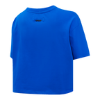 NFL BUFFALO BILLS RETRO CLASSIC T-SHIRT À COUPE CARRÉE POUR FEMME (BLEU ROYAL)