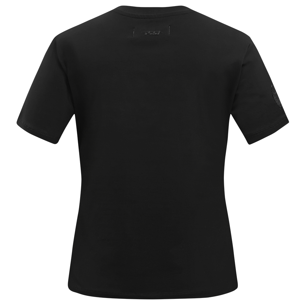 NFL BUFFALO BILLS TRIPLE BLACK WOMEN'S SINGLE JERSEY SLIM FIT TEE (TRIPLE BLACK WOMEN'S)