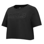 NFL BUFFALO BILLS NEUTRAL T-SHIRT À COUPE CARRÉE POUR FEMME (NOIR)