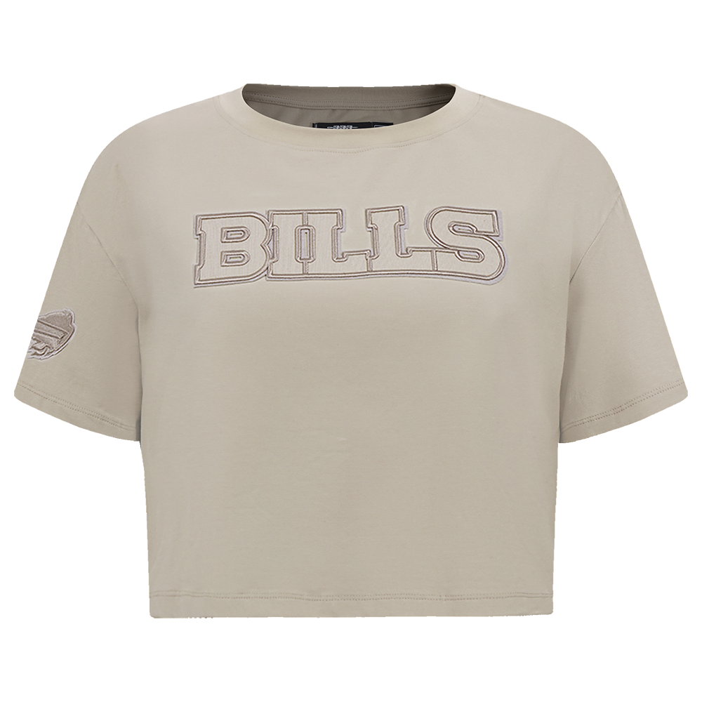 NFL BUFFALO BILLS NEUTRAL WOMEN'S BOXY TEE (TAUPE)