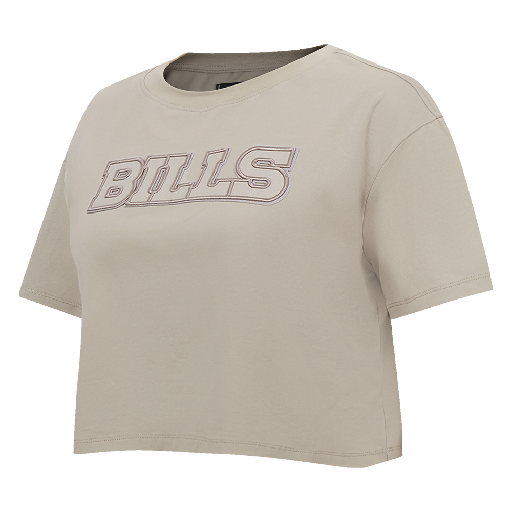 NFL BUFFALO BILLS NEUTRAL WOMEN'S BOXY TEE (TAUPE)