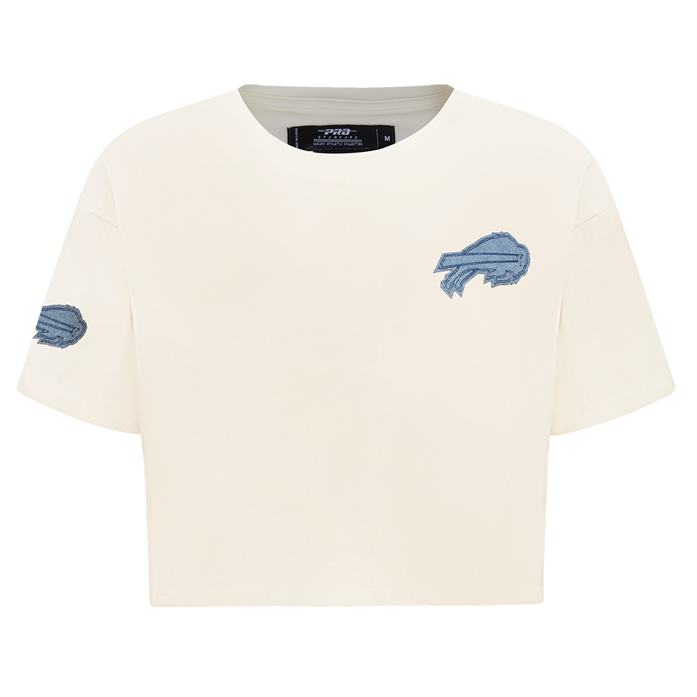NFL BUFFALO BILLS VARSITY BLUES WOMEN'S BOXY TEE (LINEN)