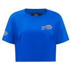 NFL BUFFALO BILLS VARSITY BLUES WOMEN'S BOXY TEE (ROYAL BLUE)