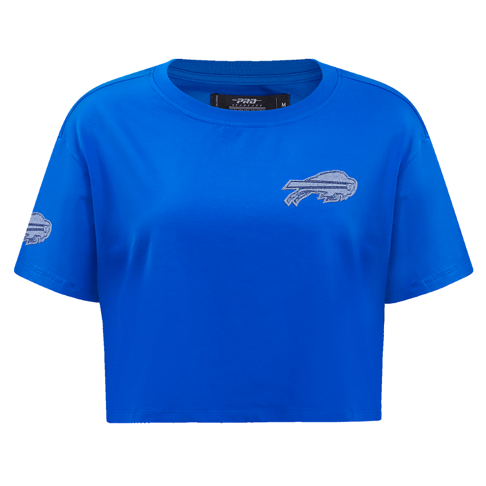 NFL BUFFALO BILLS VARSITY BLUES WOMEN'S BOXY TEE (ROYAL BLUE)