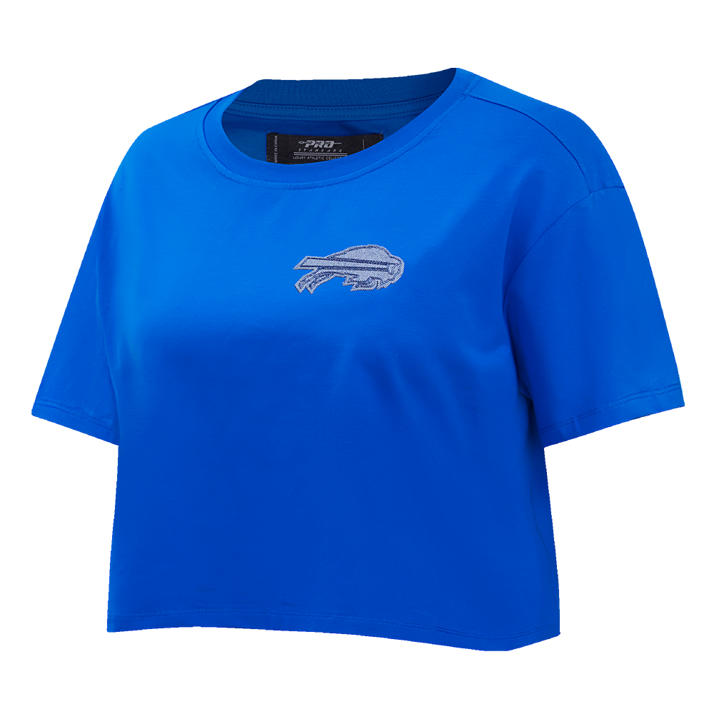 NFL BUFFALO BILLS VARSITY BLUES WOMEN'S BOXY TEE (ROYAL BLUE)