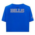 NFL BUFFALO BILLS VARSITY BLUES WOMEN'S BOXY TEE (ROYAL BLUE)