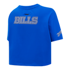 NFL BUFFALO BILLS VARSITY BLUES WOMEN'S BOXY TEE (ROYAL BLUE)