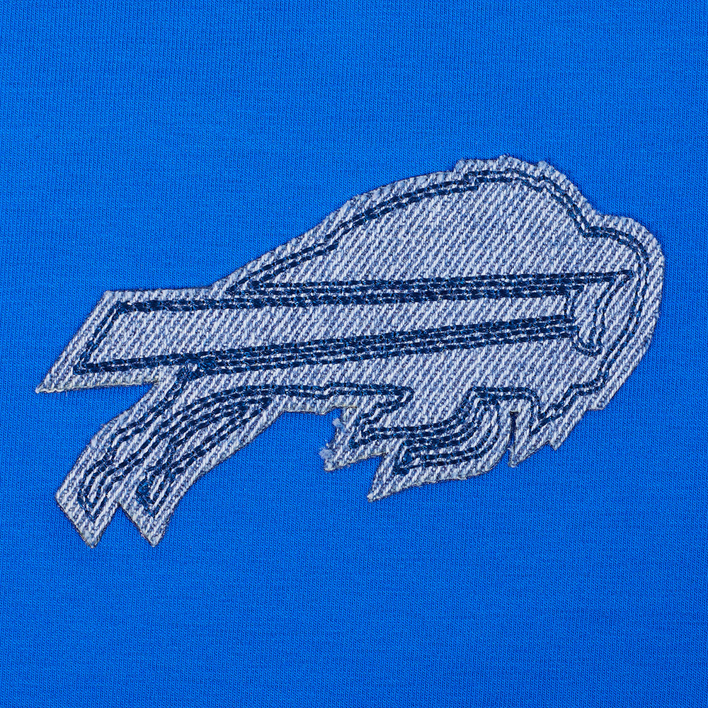 NFL BUFFALO BILLS VARSITY BLUES WOMEN'S BOXY TEE (ROYAL BLUE)