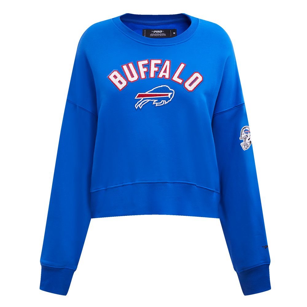 NFL BUFFALO BILLS CLASSIC CHANDAIL À COL ROND EN MOLLETON POUR FEMME (BLEU ROYAL)