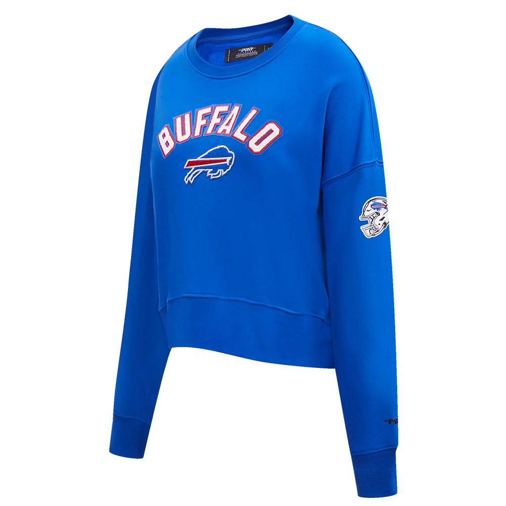 NFL BUFFALO BILLS CLASSIC CHANDAIL À COL ROND EN MOLLETON POUR FEMME (BLEU ROYAL)