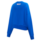 NFL BUFFALO BILLS CLASSIC CHANDAIL À COL ROND EN MOLLETON POUR FEMME (BLEU ROYAL)