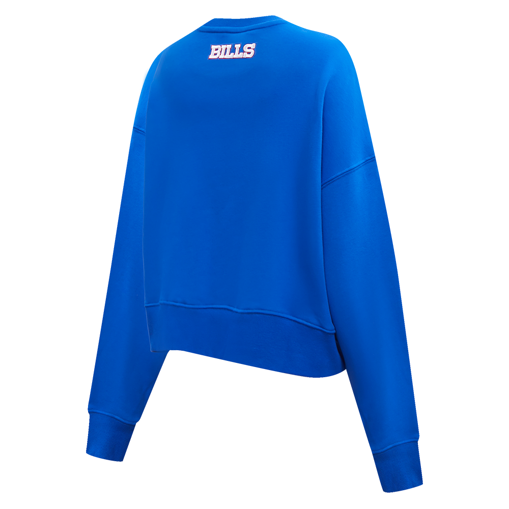 NFL BUFFALO BILLS CLASSIC CHANDAIL À COL ROND EN MOLLETON POUR FEMME (BLEU ROYAL)