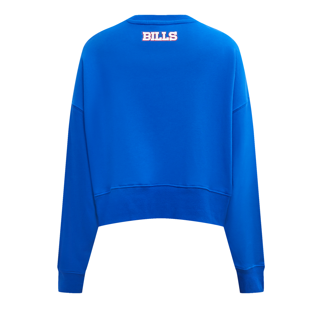 NFL BUFFALO BILLS CLASSIC CHANDAIL À COL ROND EN MOLLETON POUR FEMME (BLEU ROYAL)