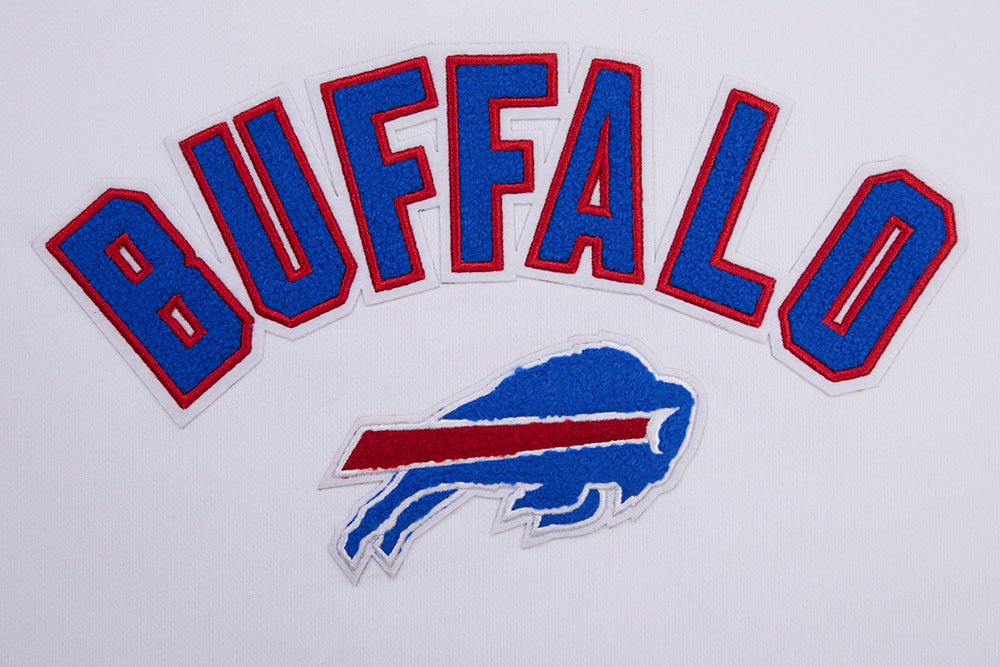 NFL BUFFALO BILLS CLASSIC CHANDAIL À COL ROND EN MOLLETON POUR FEMME (BLANC)