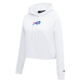 NFL BUFFALO BILLS CLASSIC CHANDAIL À CAPUCHON COURT EN MOLLETON (BLANC)