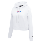 NFL BUFFALO BILLS CLASSIC CHANDAIL À CAPUCHON COURT EN MOLLETON (BLANC)