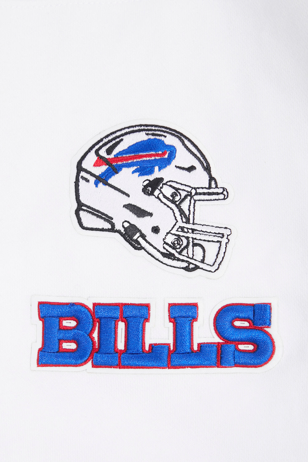 NFL BUFFALO BILLS CLASSIC CHANDAIL À CAPUCHON COURT EN MOLLETON (BLANC)