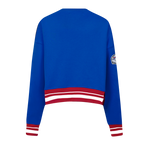 NFL BUFFALO BILLS CHANDAIL À COL ROND MASHUP CÔTELÉ POUR FEMME (BLEU ROYAL/ROUGE)