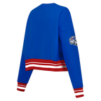NFL BUFFALO BILLS CHANDAIL À COL ROND MASHUP CÔTELÉ POUR FEMME (BLEU ROYAL/ROUGE)