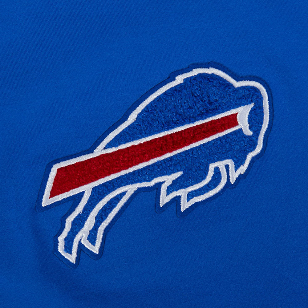 NFL BUFFALO BILLS CHANDAIL À COL ROND MASHUP CÔTELÉ POUR FEMME (BLEU ROYAL/ROUGE)