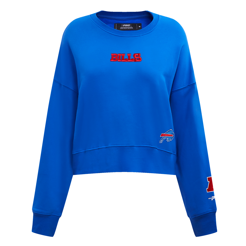 NFL BUFFALO BILLS WINGSPAN WOMEN'S FLC CREWNECK (ROYAL BLUE)