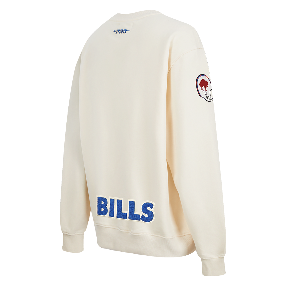NFL BUFFALO BILLS BEST OF WOMEN'S STANDARD FLC CREWNECK (EGGSHELL)
