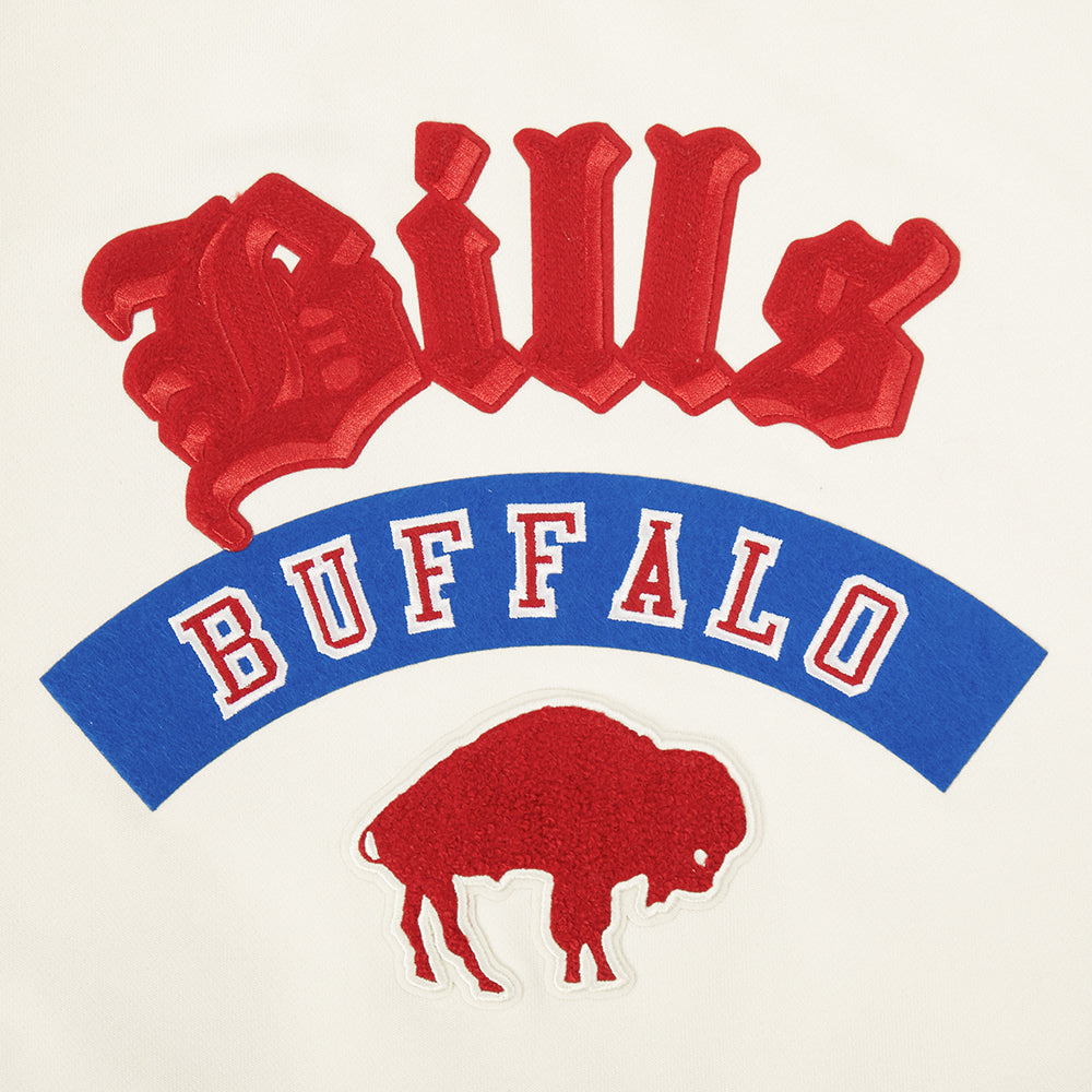 NFL BUFFALO BILLS BEST OF WOMEN'S STANDARD FLC CREWNECK (EGGSHELL)