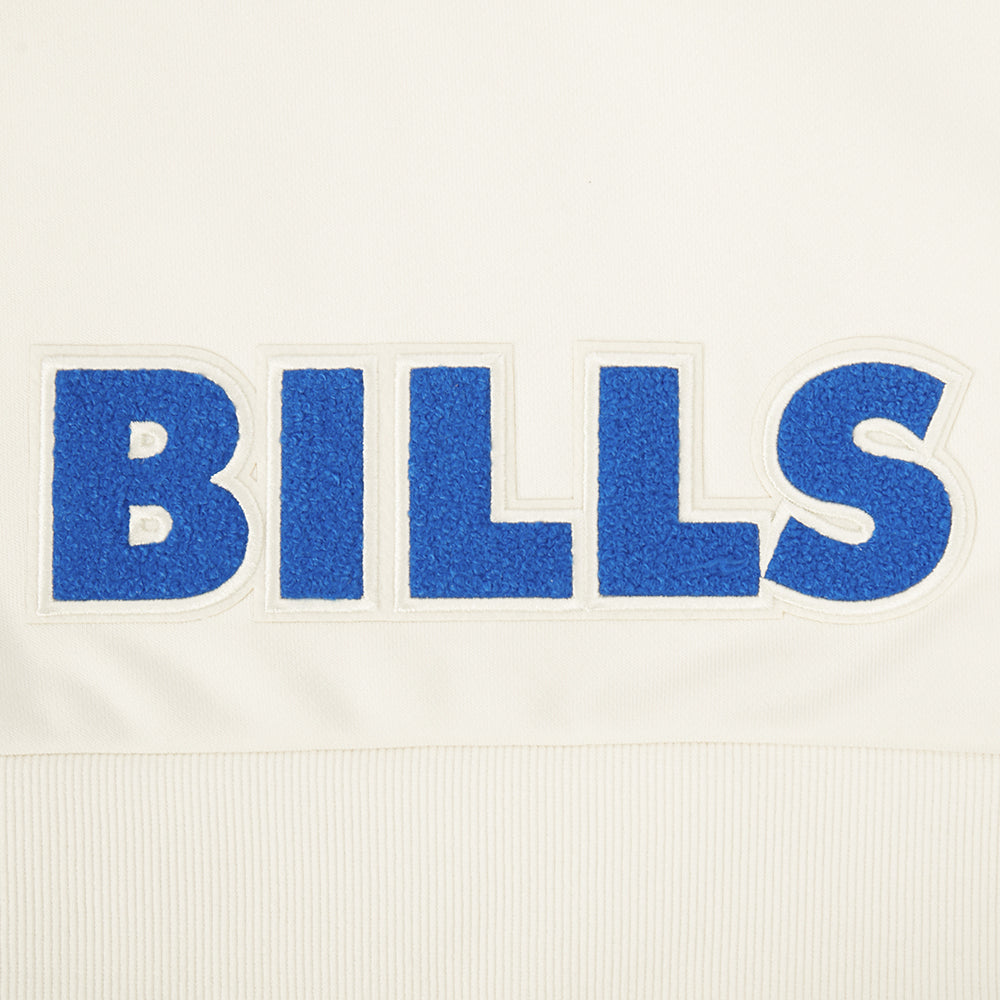 NFL BUFFALO BILLS BEST OF WOMEN'S STANDARD FLC CREWNECK (EGGSHELL)
