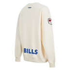 NFL BUFFALO BILLS BEST OF WOMEN'S STANDARD FLC CREWNECK (EGGSHELL)