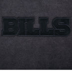 NFL BUFFALO BILLS WASHED CLASSIC WOMEN'S ENZYME WASH FT CREWNECK (WASHED BLACK)
