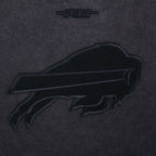 NFL BUFFALO BILLS WASHED CLASSIC WOMEN'S ENZYME WASH FT CREWNECK (WASHED BLACK)