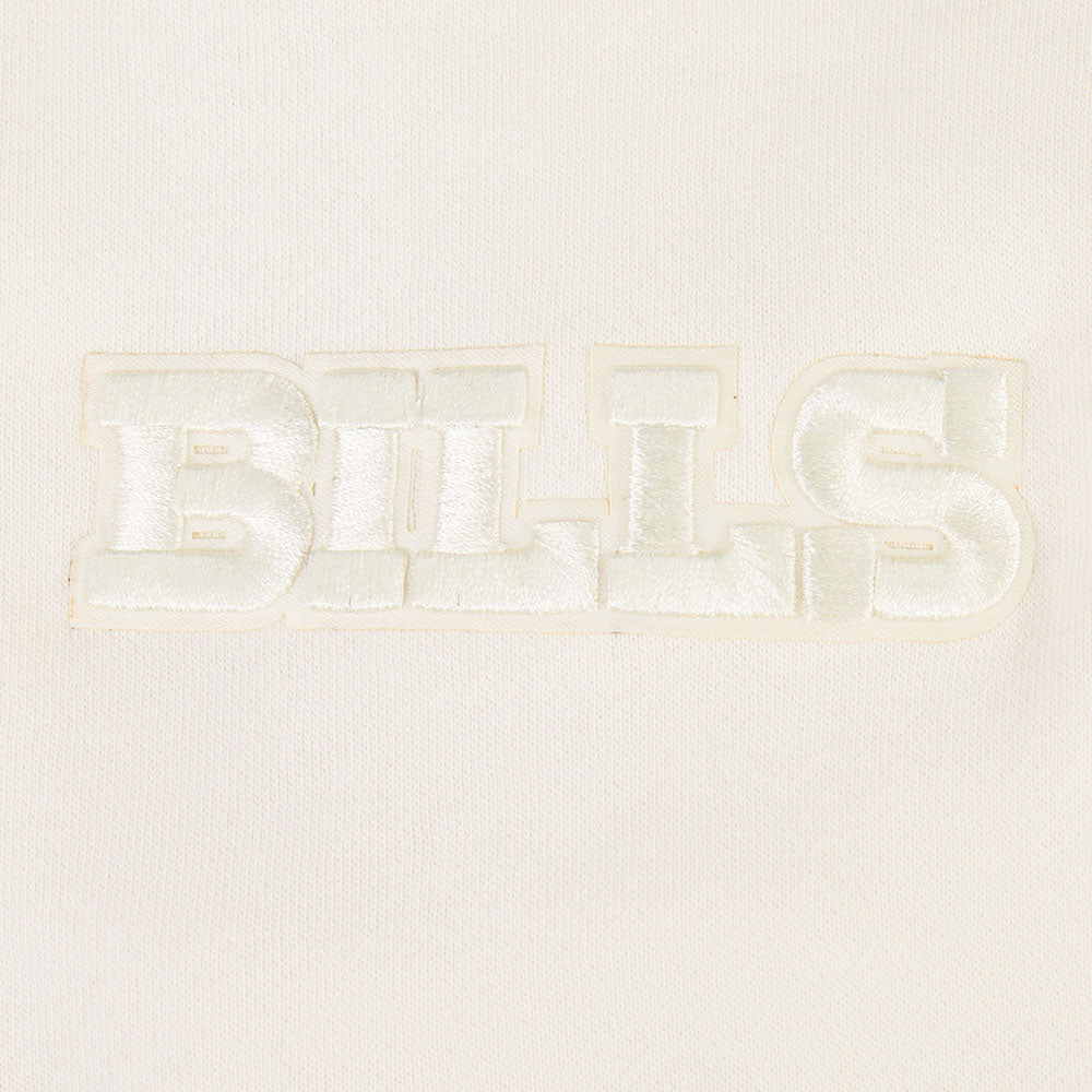 NFL BUFFALO BILLS JOSH ALLEN #17 NEUTRAL PNN WOMEN'S FLC CREWNECK (EGGSHELL)